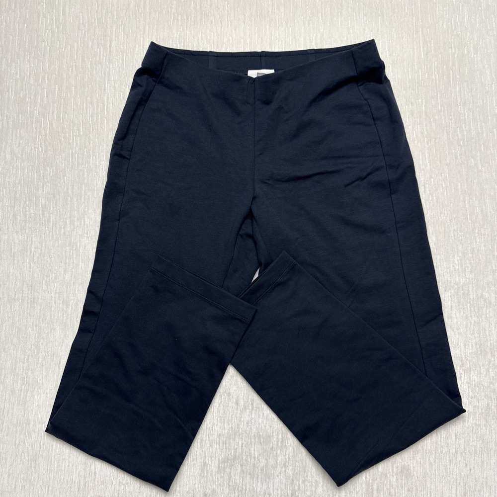 Pure J. Jill Pants Womens PS Deep Blue Slim Fit Straight Leg Mid Rise Pull On